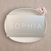 Modern Makeup Artist Luminous Silver Visitekaartje