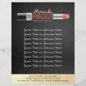 Modern Makeup Artist Stylist Beauty Salon Lipstick Flyer (Voorkant)