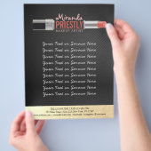 Modern Makeup Artist Stylist Beauty Salon Lipstick Flyer (Hand)