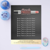 Modern Makeup Artist Stylist Beauty Salon Lipstick Flyer (Enkel)