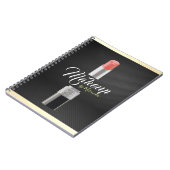 Modern Makeup Artist Stylist Beauty Salon Lipstick Notitieboek (Linkerzijde)