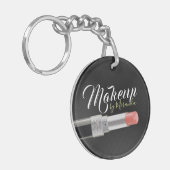 Modern Makeup Artist Stylist Beauty Salon Lipstick Sleutelhanger (Voorkant Links)