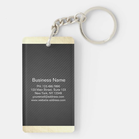 Modern Makeup Artist Stylist Beauty Salon Lipstick Sleutelhanger (achterkant)