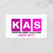 Modern Makeup Artist Visitekaartje (Voorkant)