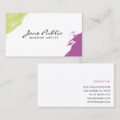Modern Makeup Artist Visitekaartje (Voorkant / Achterkant)