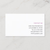 Modern Makeup Artist Visitekaartje (Achterkant)