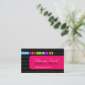 Modern Makeup Artist Visitekaartje (Staand voorkant)