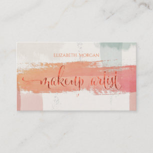 Modern Makeup Artist Waterverf Penseel Slag Visitekaartje