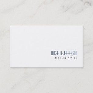 Modern Makeup Artist White Stylish Visitekaartje
