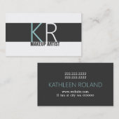 Modern makeUp artistieke Cosmetology Salon Visitekaartje (Voorkant / Achterkant)