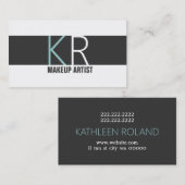 Modern makeUp artistieke Cosmetology Salon Visitekaartje (Voorkant / Achterkant)