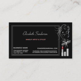 Modern Makeup artistieke stylist afspraak Visitekaartje