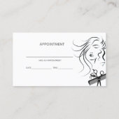 Modern Makeup artistieke stylist afspraak Visitekaartje (Achterkant)