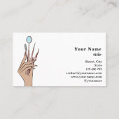 Modern Makeup Eyebrow Eyes Lashes Girly Visitekaartje (Achterkant)