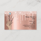 Modern Makeup Eyebrow Eyes Lashes Girly Visitekaartje (Achterkant)