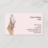 Modern Makeup Eyebrow Eyes Lashes Girly Visitekaartje (Achterkant)