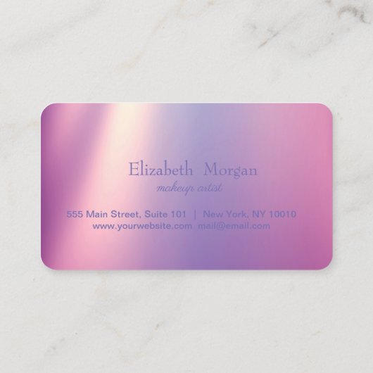 Modern Makeup Loyalty Kaart (Achterkant)