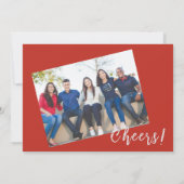 Modern Making Spirits Bright Bedrijfsfoto Feestdagenkaart (Achterkant)