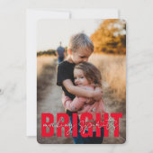 Modern Making Spirits Bright Christmas Feestdagenkaart (Voorkant)