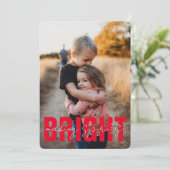 Modern Making Spirits Bright Christmas Feestdagenkaart (Staand voorkant)