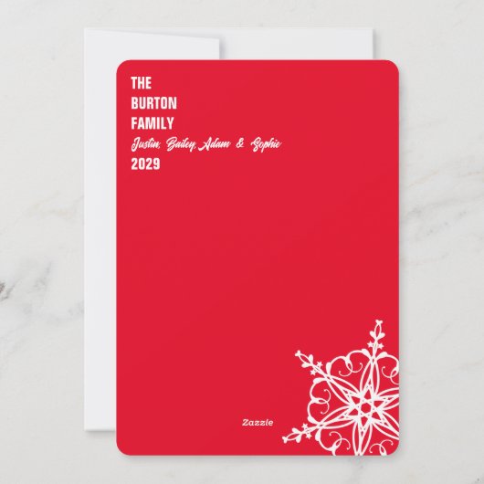 Modern Making Spirits Bright Christmas Feestdagenkaart (Achterkant)