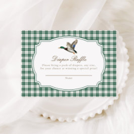 Modern Mallard Duck Gender Neutral Baby Shower Informatiekaartje