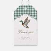 Modern Mallard Duck Neutral Baby Shower Favor Cadeaulabel (Voorkant)