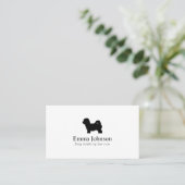 Modern Maltipoo logo Dog Walking Visitekaartje (Staand voorkant)