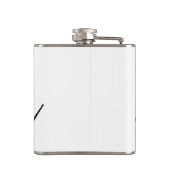 Modern mam Black en White, gepersonaliseerd Heupfles (Achterkant)