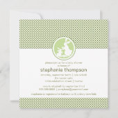 Modern Mam Bunny & Baby Uitnodiging (Voorkant)