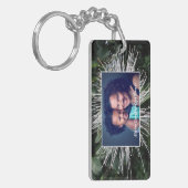 Modern mam Family Love Photo Personalize Sleutelhanger (Voorkant Links)