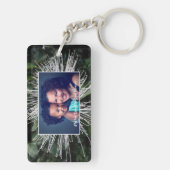 Modern mam Family Love Photo Personalize Sleutelhanger (achterkant)