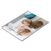 Modern mam Foto & Super Mam Text | Cadeau voor mam Notitieboek (Linkerzijde)