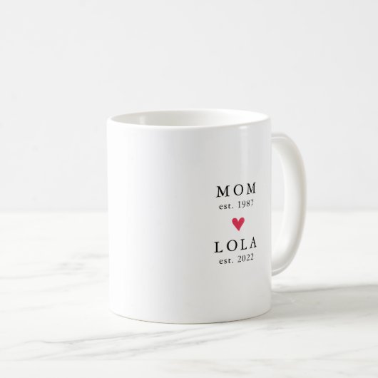 Modern mam | Jaar Oost Lola | KoffieMok (Voorkant rechts)