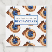 Modern mam maakt beste pannenkoek bedankjes labels (Voorkant)