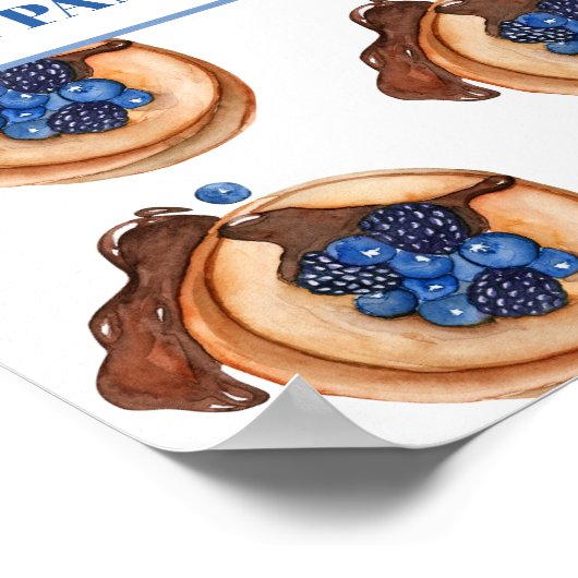 Modern mam maakt beste pannenkoek poster (Hoek)