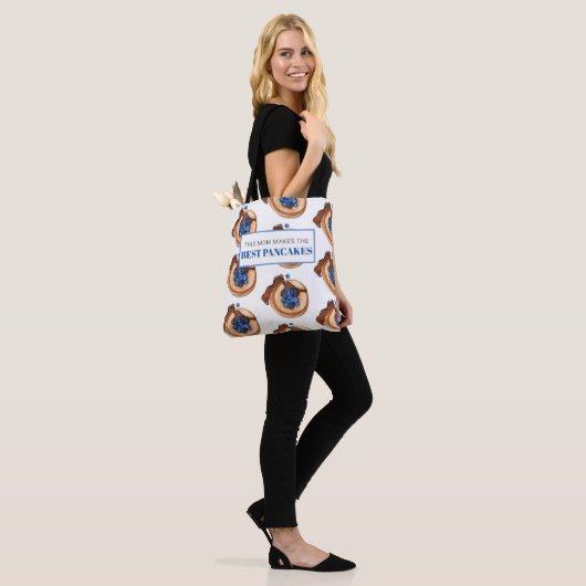 Modern mam maakt beste pannenkoek tote bag (Op model)