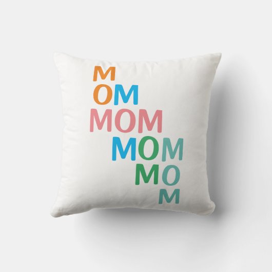 Modern mam Moederdag Kussen (Achterkant)