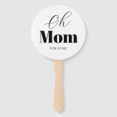 Modern Mam of Pap Baby shower Spel Handwaaier (Voorkant)
