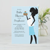 Modern mam om Baby shower te zijn Kaart (Staand voorkant)