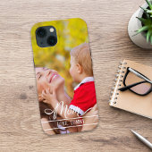 Modern mam Stylish Photo Trendy Case-Mate iPhone Case