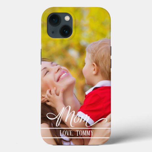 Modern mam Stylish Photo Trendy Case-Mate iPhone Case (Achterkant)