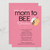 Modern mam-tot-Baby shower uitnodiging (Voorkant / Achterkant)