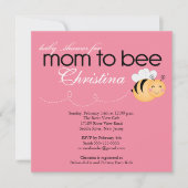 Modern mam-tot-Baby shower uitnodiging (Voorkant)