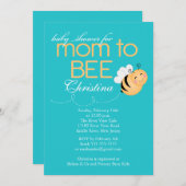 Modern mam-tot-Baby shower uitnodiging (Voorkant / Achterkant)