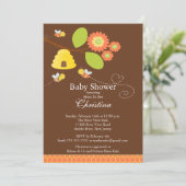 Modern mam-tot-Baby shower uitnodiging (Staand voorkant)