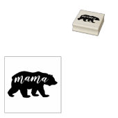 Modern Mama Beer Script Beer Silhouet Rubberstempel (Gestempeld)