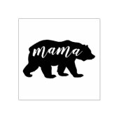 Modern Mama Beer Script Beer Silhouet Rubberstempel (Afrduk)