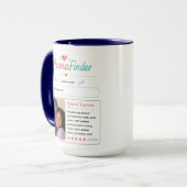 Modern Mama Finder Foto Profiel Ontwerp Mok (Voorkant links)