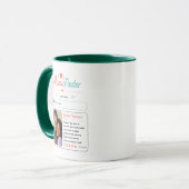 Modern Mama Finder Foto Profiel Ontwerp Mok (Voorkant links)